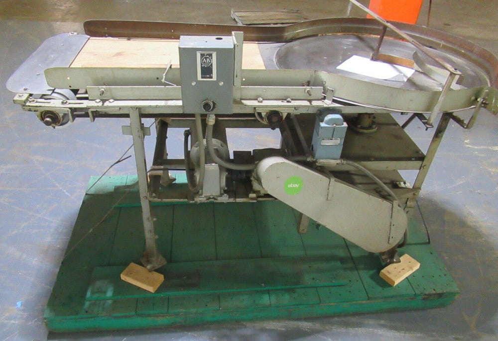 36"Dia. ACCUMULATION TABLE With 22"W x 32"L BELT FEED CONVEYOR 3/4HP 230/460V