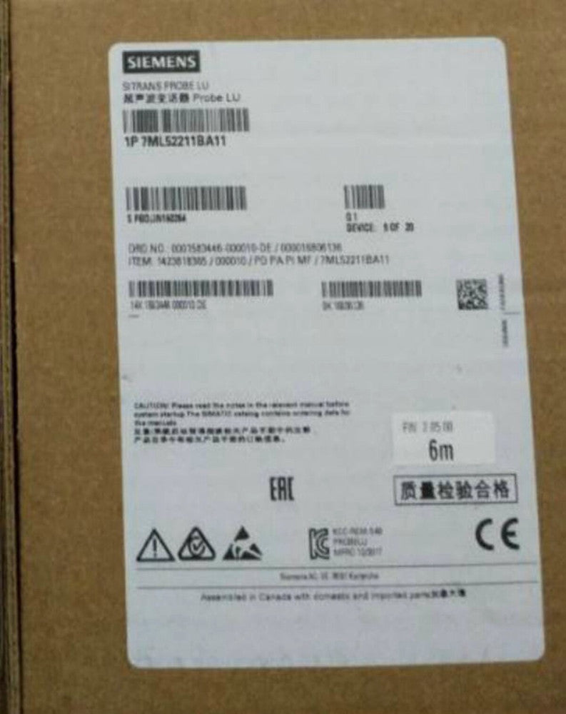 One Brand New SIEMENS 7ML5221-1BA11 7ML52211BA11