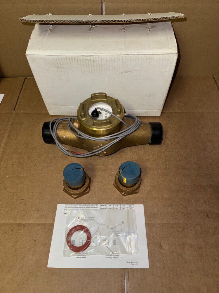 SEAMETRICS MR-150 M-SERIES PULSE METER, 1-1/2", BRONZE, NEW-OPEN BOX, MAKE OFFER