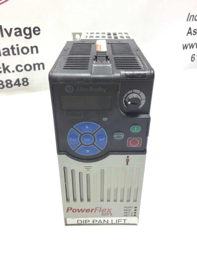 Allen Bradley PowerFlex 525 25B-E1P7N104 Series A, AC Drive, 1.0 HP