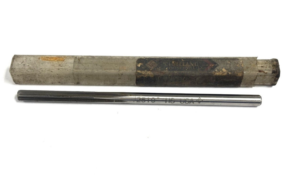 CLEVELAND .2510 HSS CHUCKING REAMER, 6 FLUTE, STRAIGHT FLUTE, OAL: 5" FL:1-5/16