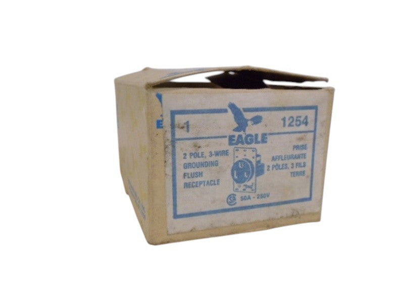 EAGLE 1254 2P 3W GROUNDING FLUSH RECEPTACLE NSMP