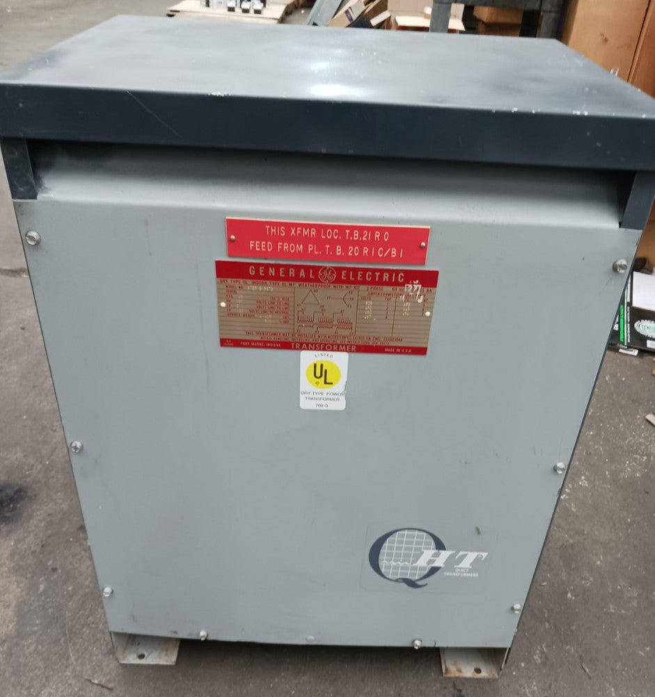 Ge 45 KVA Transformer 9T23B3873 480 HV Delta 208y/120 LV Wye