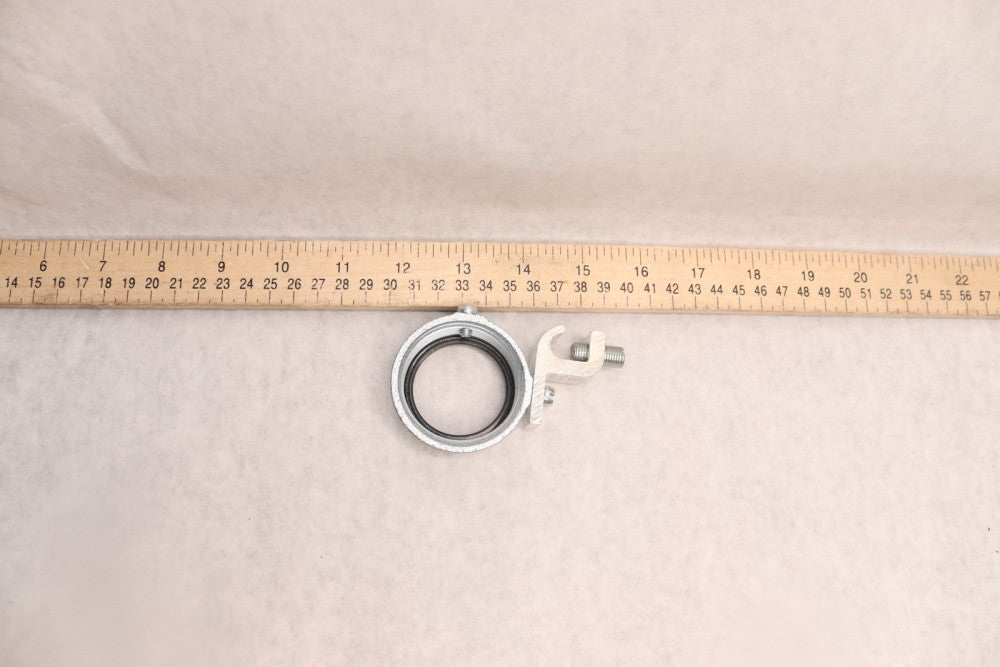 Bridgeport Threadless Bushing Insulated Grounding Malleable Iron 14-4 Lug 2" 