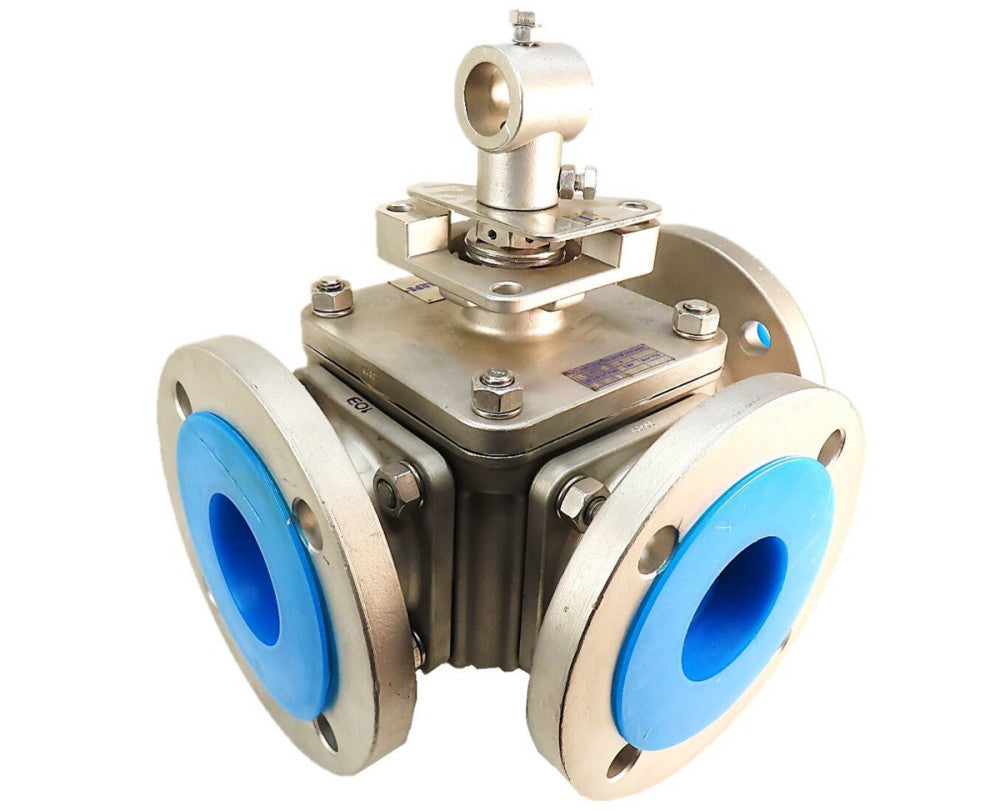Sharpe 77 3" 3 Way Multiport Ball Valve 4 316 Stainless Steel 377-66MT6D1 NEW