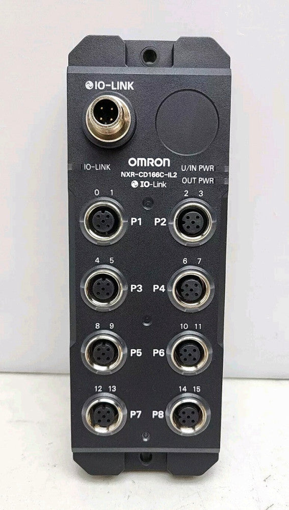 Omron NXR-CD166C-IL2 Remote Terminal IOHub IP67 16 Input/Output 8-M12 Connectors