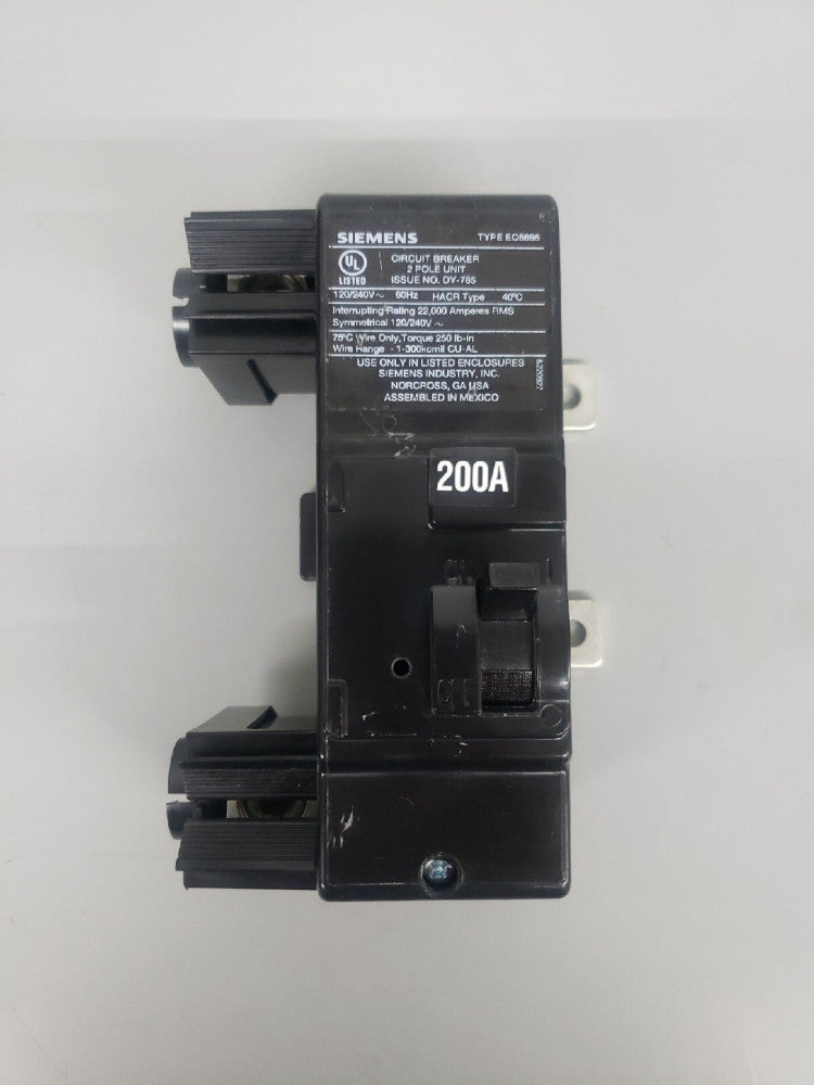 New Main Circuit Breaker Siemens MBK200A EQ8695 200 Amp 2 Pole 120/240V