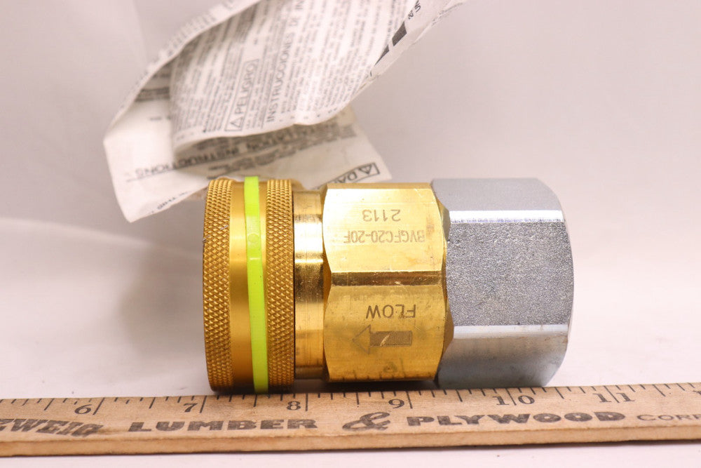 Parker GF Series Natural & Propane Gas Safety Fuse Nipple BVGFC20-20F