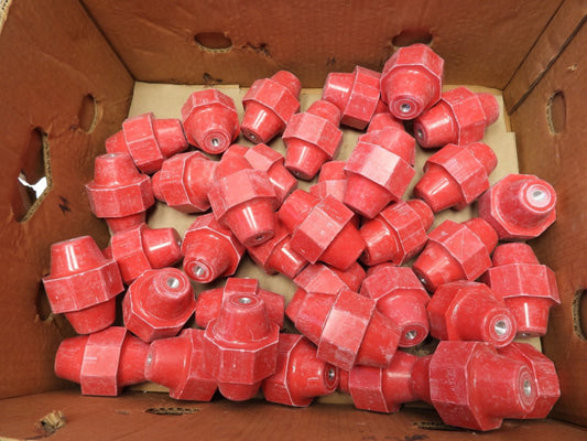 (Lot of 37) Standoff Isolator 3/8-16 Threads 3-1/2" Tall, 2-1/2" Wide