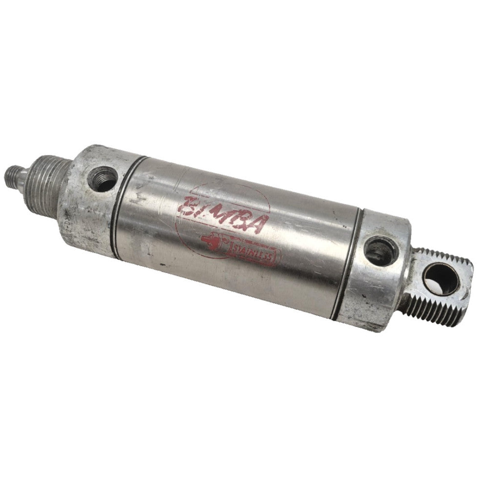 BIMBA PNEUMATIC CYLINDER MRS-312-DXP 2" BORE 2" STROKE MATERIAL: STAINLESS
