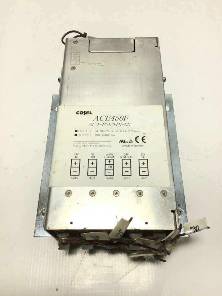 COSEL ACE450F Power Supply Input AC100-240V 50/60Hz 6.2Amax Output 400/450Wmax