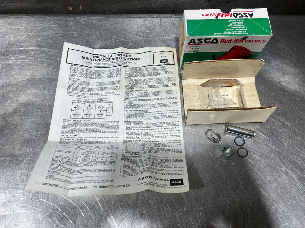 Nos Surplus ASCO 135294 RED-HAT Partial REBUILD KIT. Bulletin 8320 Form V6055