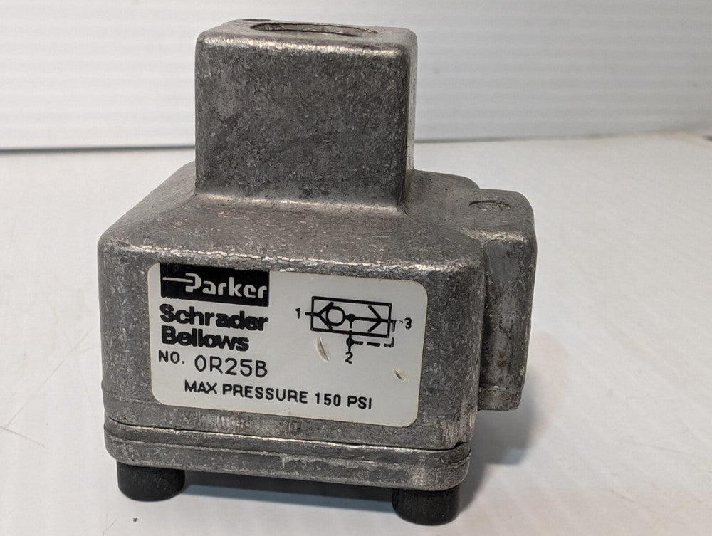 Parker Schrader Bellows 0R25B Quick Exhaust Valve 150PSI Max
