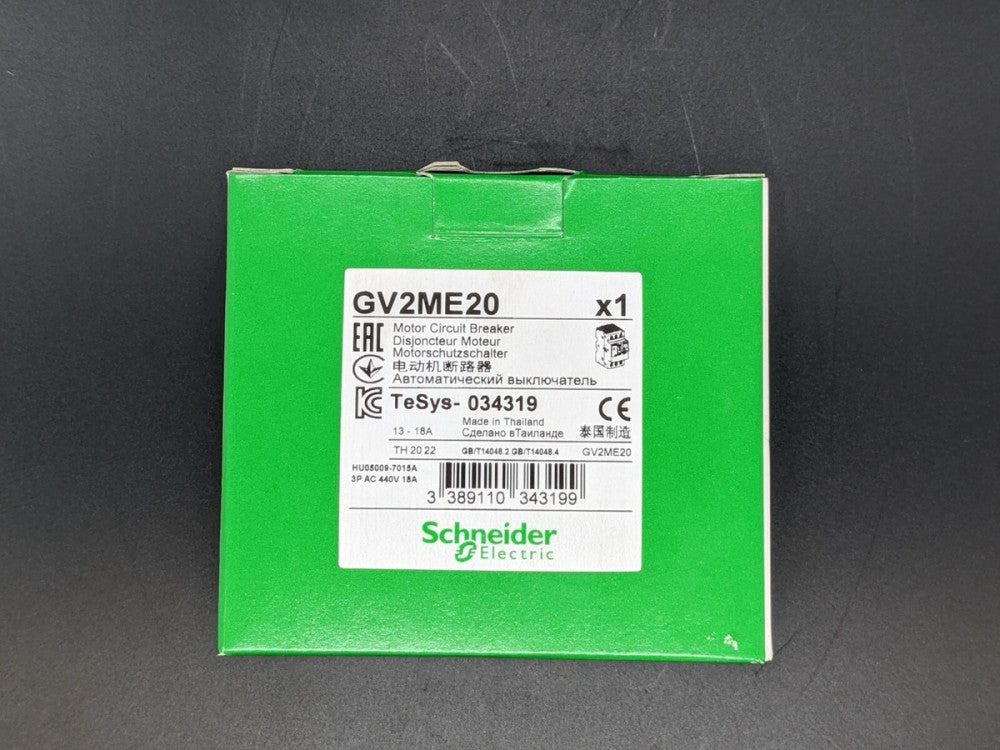 Square D Schneider Electric GV2ME20 Manual Starter 13-18 Amps