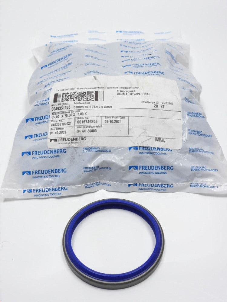 Freudenberg 49351158 Double Lip Wiper Seal 65x75x7 mm (Pack of 20) Double Wiper