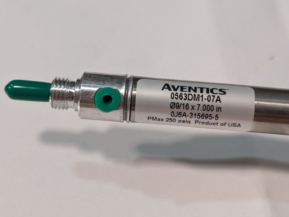 Aventics 0563DMI-07A Compact Pneumatic Actuator Cylinder, 9/16"x7" Stainless Stl