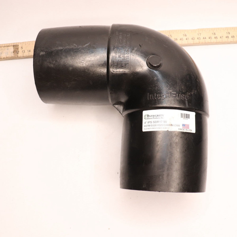 Integrity Fusion Products Molded Butt Fusion 90Â° Elbow 4" IPS 100114
