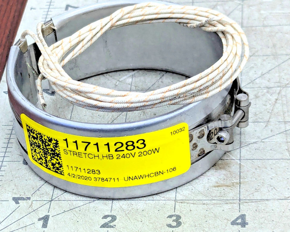 3 ¼” ~ 3 ½” x 1 ½” Stretch Band Mica Heater 240V 200W NEW [Z2B7]