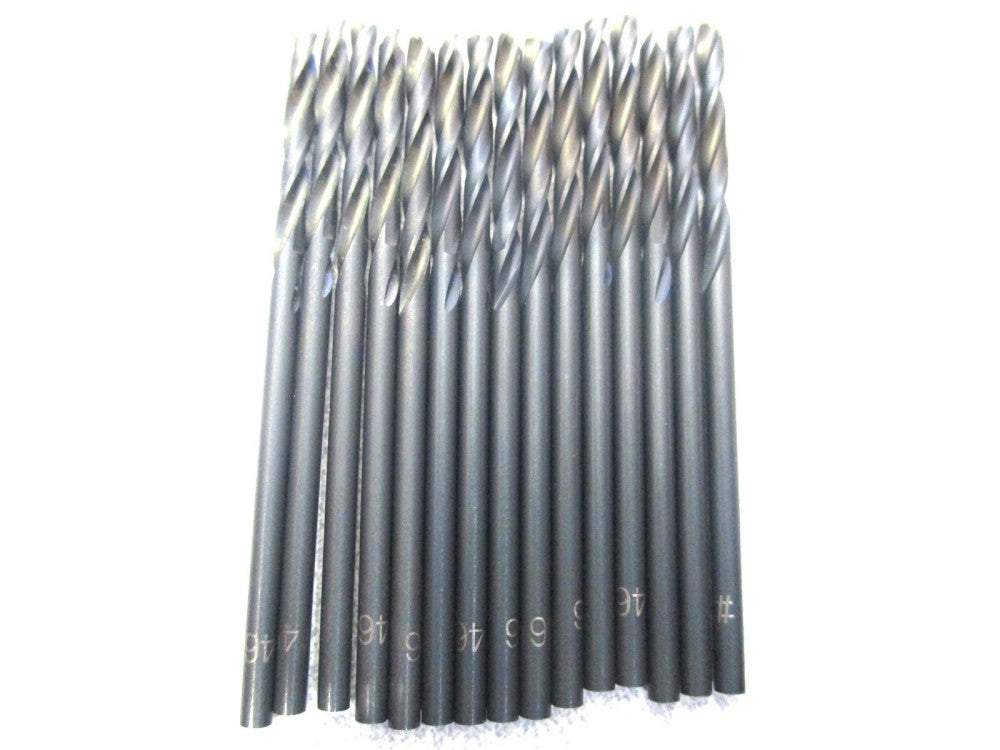Nachi (1050712) #46 .0810" 2-Flute HSS Screw Machine Aircraft Drill - 15 PC
