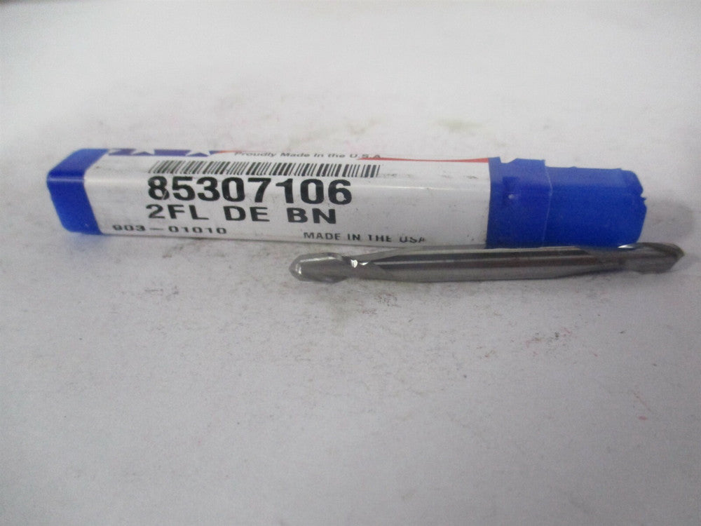 (85307106) 5/32" x 5/16" x 3/16" x 2" OAL 2 Flute Solid Carbide Ball End Mill 