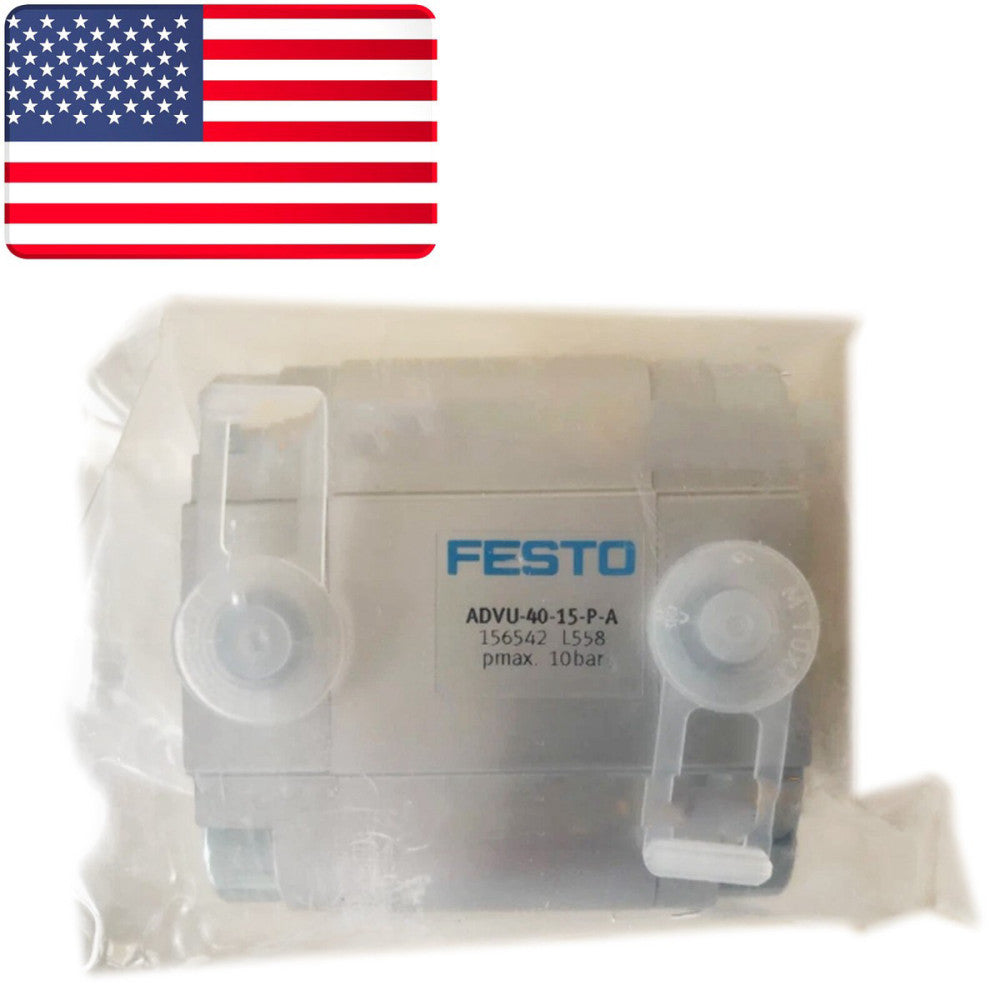 New In Box FESTO ADVU-40-15-P-A 156542 Compact Air Cylinder - US Stock