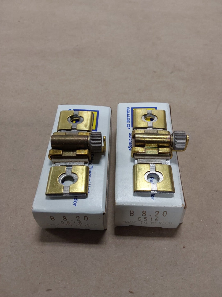 Square D B8.20 Overload Relay Thermal Unit NEW IN BOX ( Lot Of 2)