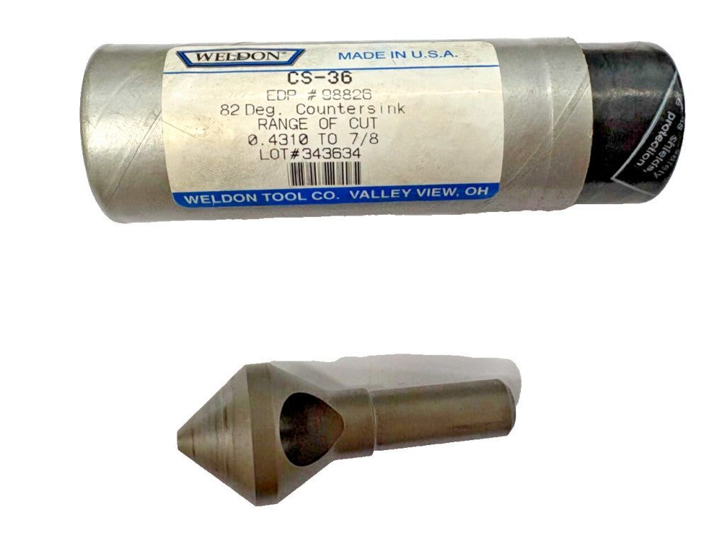 COUNTERSINK 0.4310" HSS DEBURRING 82°, EDP # 98826