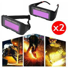 2Pcs Welding Glasses Auto Darkening Goggles Mask Safety Automatic Dimming Welder