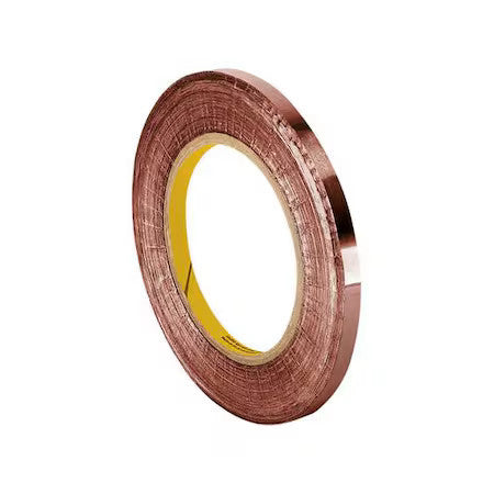 3M 1181 Foil Tape,3/4 In. X 6 Yd.,Copper