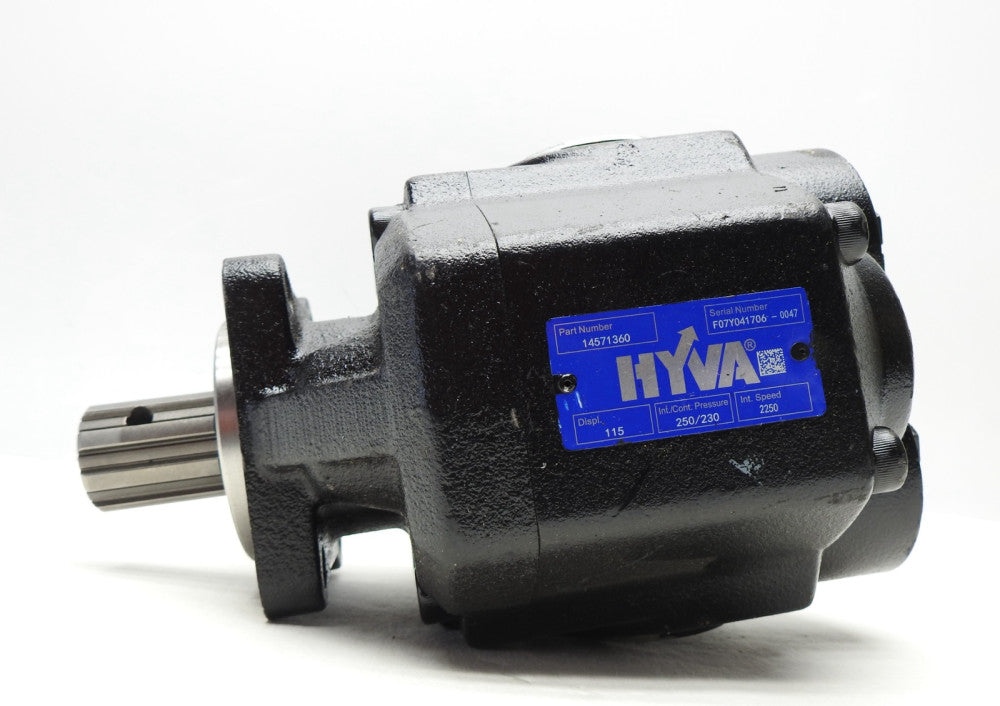 HYVA 14571360 Hydraulic Gear Pump 115L-BI-4H3-4P-20BSP20-250 / 115L-BI-4H3-4P