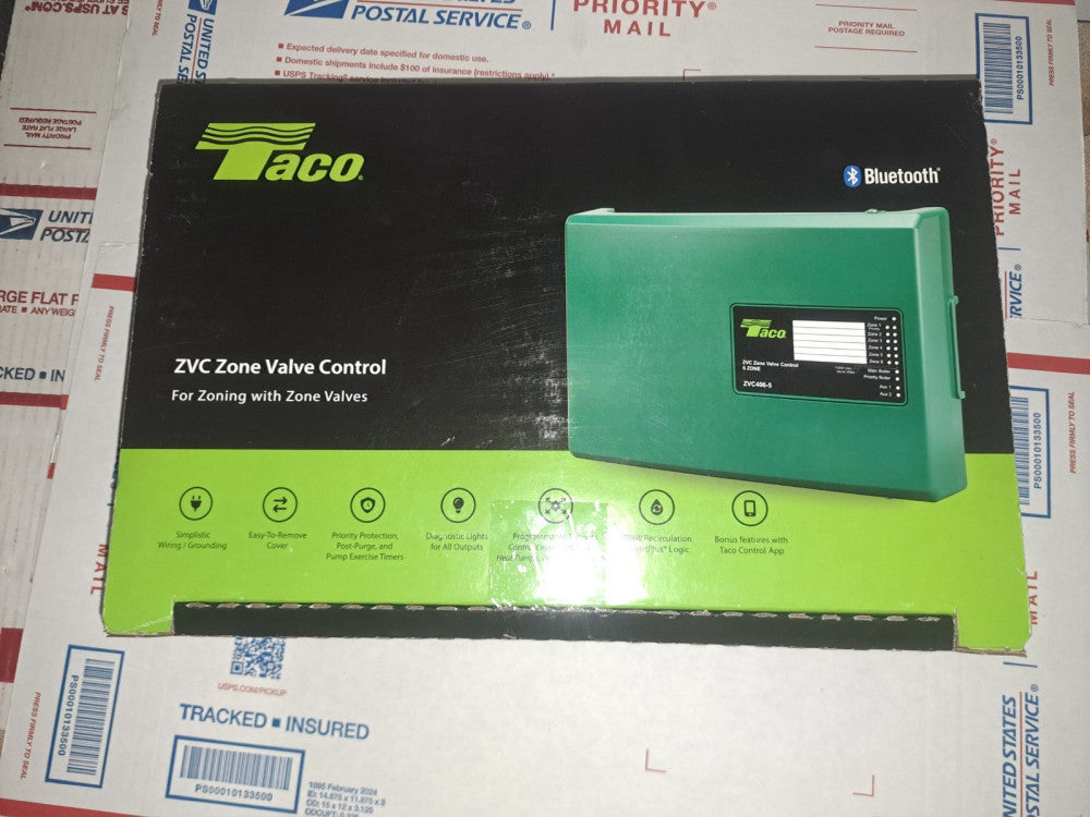 TACO ZVC403-5  3-Zone Valve W/ Priority Control Board + Bluetooth 2025 Hydronic