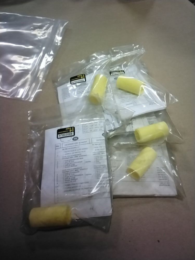 ASCO JOUCOMATIC 97802089 FILTERS, Lot Of 5