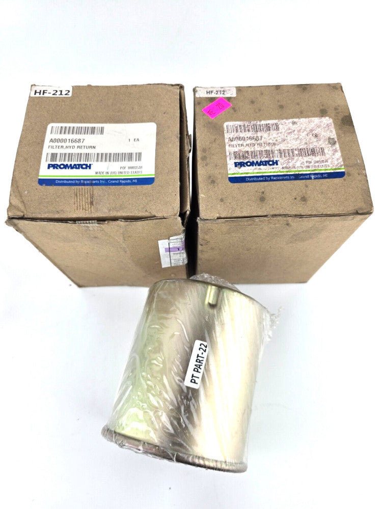 2pcs NOS Promatch Forklift Hydraulic Oil Filter A000016687 Mitsu Lift Truck