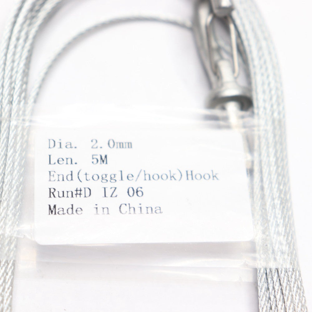 Toggle/Hook Wire Rope 2.0MMX5M 