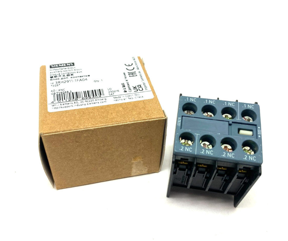 Siemens 3RH2911-1FA04 Auxiliary Contact Block