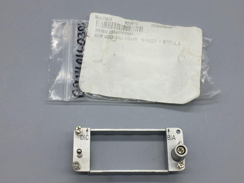 NEW Harting 9140160301 Han Modular Hood 4 Module Frame16 
