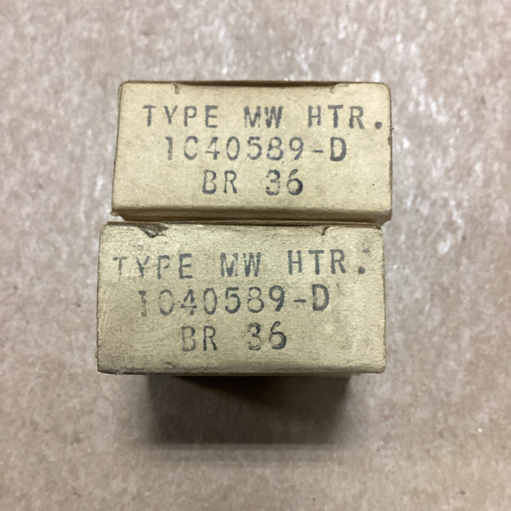 WESTINGHOUSE 1040589-D, BR36 HEATER ELEMENT, Lot Of 2 A61