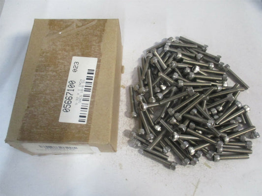(R40663144) #8-32 UNC 8/18 Stainless Steel Hex Socket Cap Screw - Pack of 100