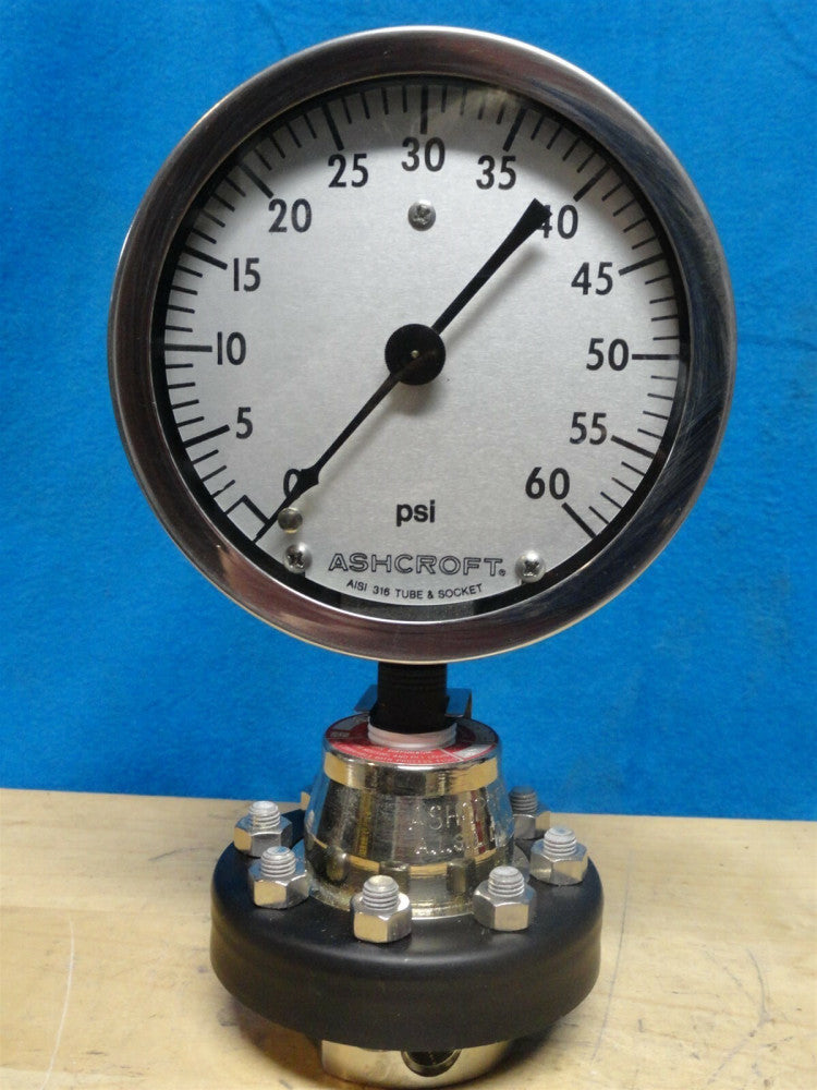 ASHCROFT~ Pressure Gauges ~ AISI 316 Tube & Socket / AISI 1018 ~ NEW NO BOX