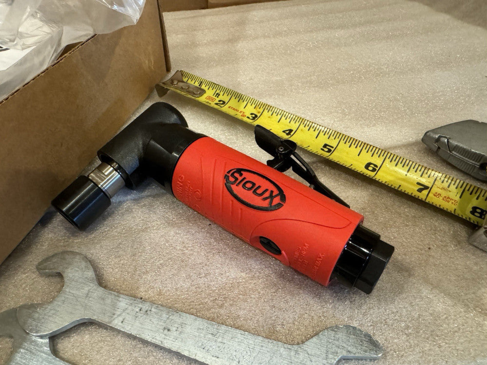 Sioux Tools 1/4" Collet, Angle Handle, Angle Air Die Grinder 20,000 RPM
