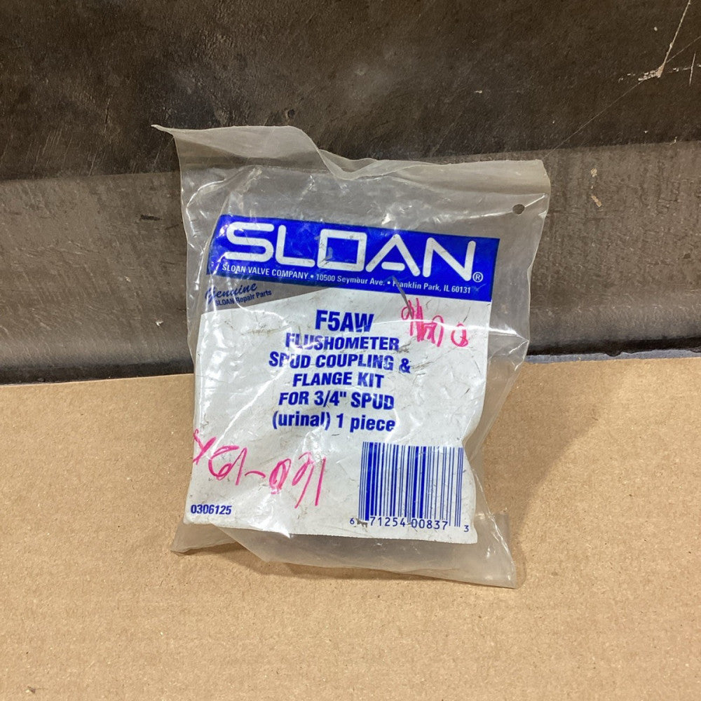 Sloan F5A CP Spud Coupling Assembly, Chrome Finish, 3/4 x 2-1/2 in; Mkr