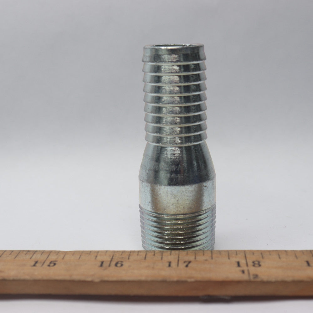 Adapter Galvanized Steel 1" D MPT x 1" Barb