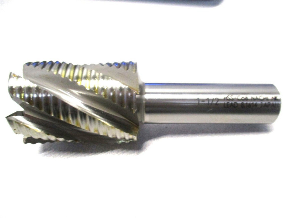 Nachi (1086090) 1-1/2 x 3/4 x 2 x 4-1/2 6-Flute RH HSS-Co8 Roughing Hog End Mill