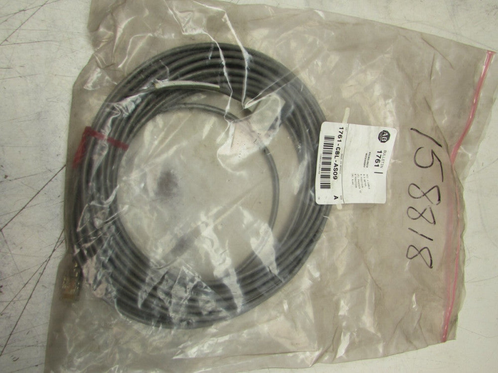 ALLEN BRADLEY 1761-CBL-AS09 SER-A MICROLOGIX ACCESSORY NEW IN BAG MAKE OFFER 