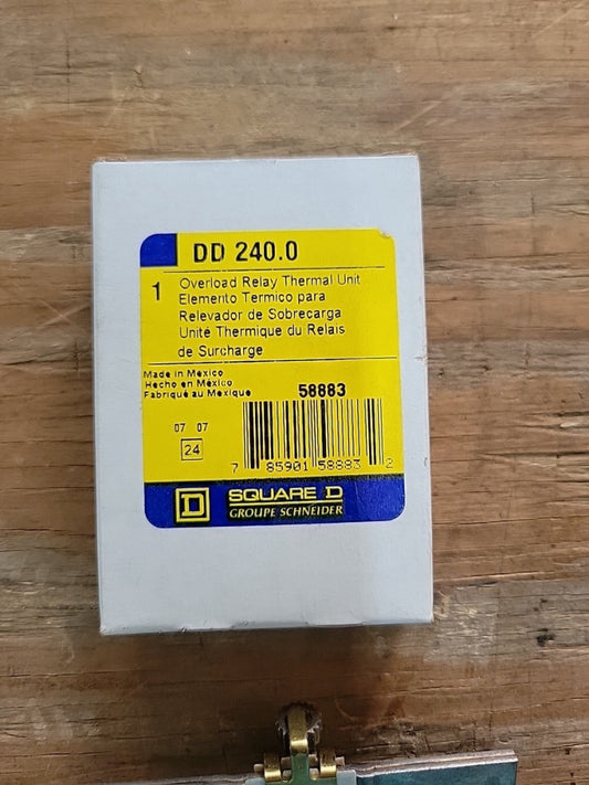 1- New Old Stock! Square D Overload Relay DD240.0