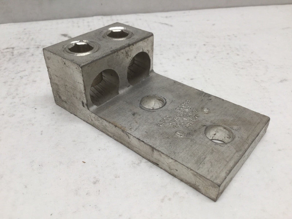 ILSCO D2059 2 Barrel Aluminum Solderless Lug AU 800 2NS 300-800MCM AL9CU