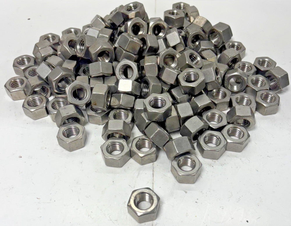 STAINLESS STEEL HEX NUTS ASF GRADE 8 5/8"-11X1-1/4" LOT OF 150