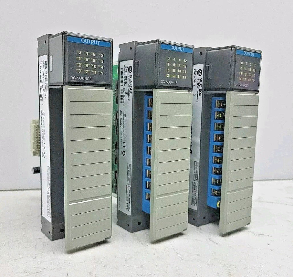 3 Pack Allen Bradley 1746-OB16 Ser D SLC 500 16 Point DC Output Module 1746OB16
