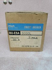 NOS Fuji Electric BU-ESA3030L Circuit Breaker 30 AMP 3 POLE 480 VAC