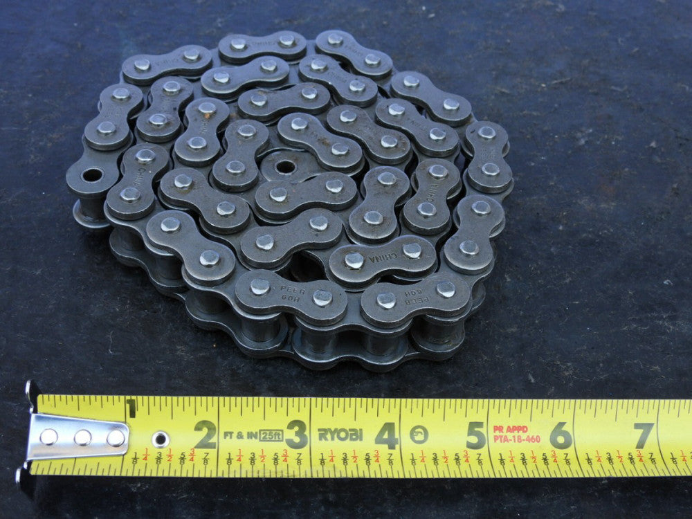 Terex #60 Roller Chain 53 Links D/L 40" Long 0444448TU 444448TU